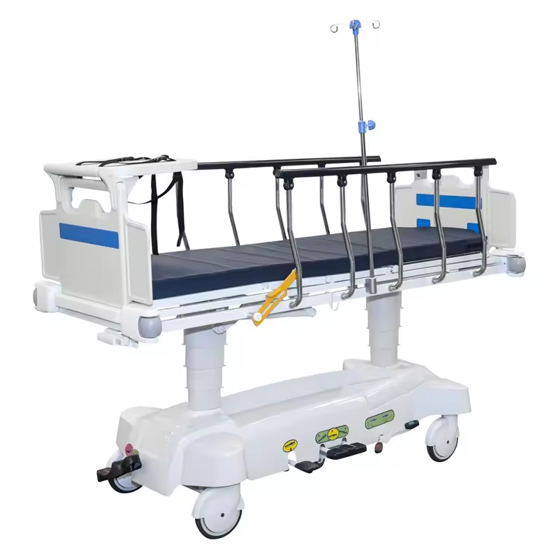 Hospital Multi-Function Hydraulic Transfer Stretcher Cart mobile medical patient transport trolley Bed emergency transfer bed