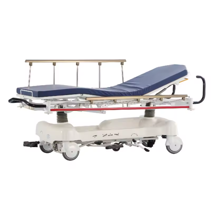 Hospital Multi-Function Hydraulic Transfer Stretcher Cart mobile medical patient transport trolley Bed emergency transfer bed