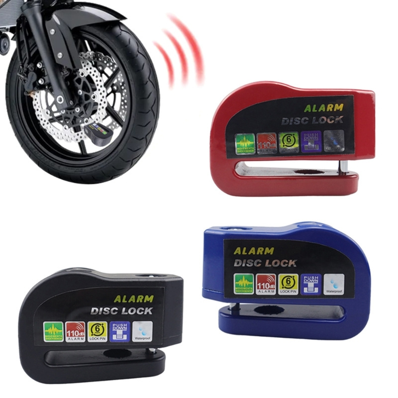 moutain bicycle alarm disc lock Motorcycle Scooter Wheel Disc Brake Alarm Lock Aluminum Alloy Security Anti-theft lock