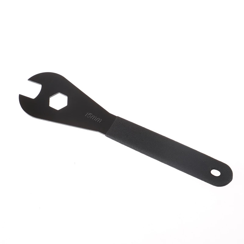 Bicycle Repair Wrench 15mm Steel Bike Pedal Headset Hub Repair Wrench Spanner Cycling Cone Spanner Bicycle Repair Tool