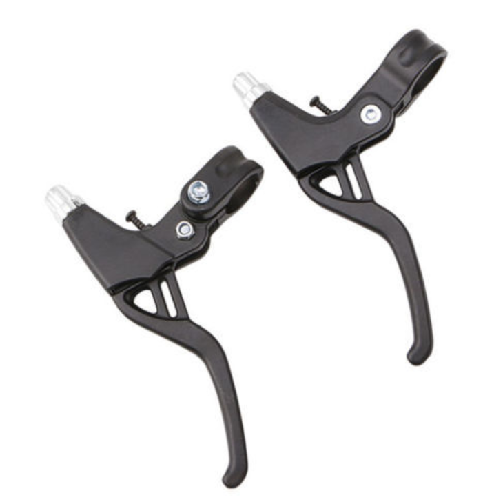 Lightweight Aluminum Bicycle Brake Handle Mountain Bike Cycling Brake Levers 2-finger Bike Bicycle V-Brake Cycling Part