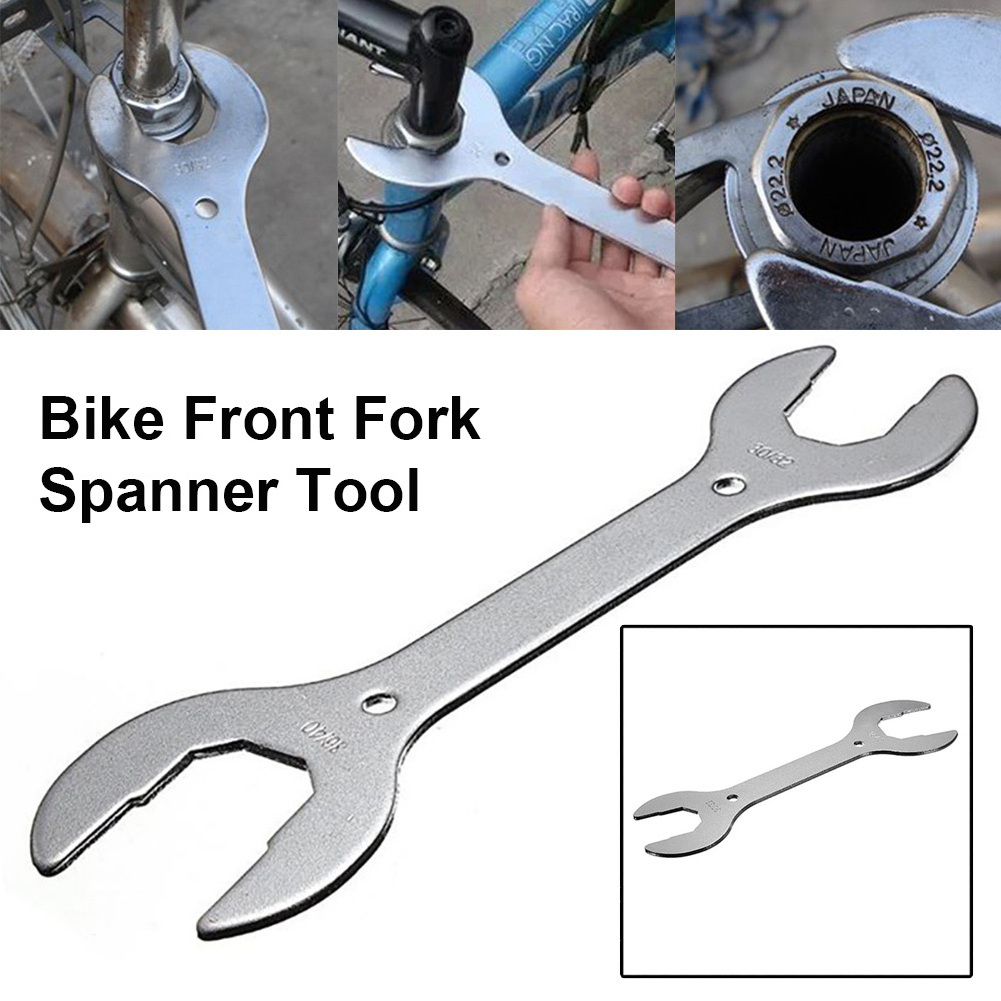 MTB Mountain Bike Front Fork Headset Wrench Spanner 30/32/36/40mm Steel Wrench Spanner Bicycle Repair Wrench Repair Tools