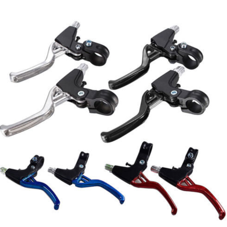 Lightweight Aluminum Bicycle Brake Handle Mountain Bike Cycling Brake Levers 2-finger Bike Bicycle V-Brake Cycling Part