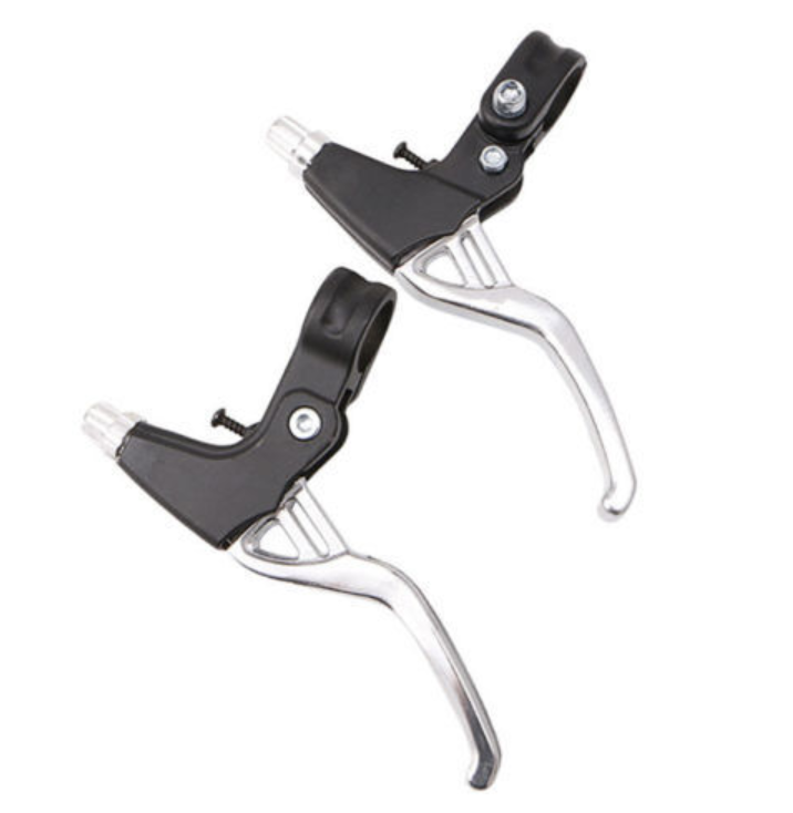 Lightweight Aluminum Bicycle Brake Handle Mountain Bike Cycling Brake Levers 2-finger Bike Bicycle V-Brake Cycling Part