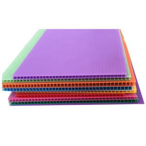 100% Polypropylene Flexible PP Hollow Board Corrugated Plastic Roofing Sheets/for storage boxes