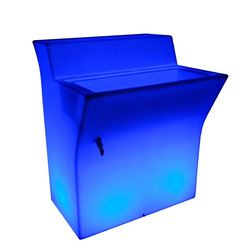 Popular illuminated light up bar table outdoor led glow furniture for events with remote control