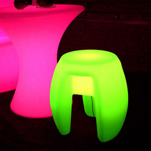 Restaurant Furniture Set Kids Table Led Night Club Glowing Chair