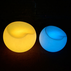 Rechargeable Light Up Outdoor Bar Night Club Plastic Led Apple Chair