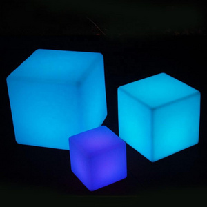 Outdoor led cube event party wedding mini magic LED cube portable chair LED Cube Stool