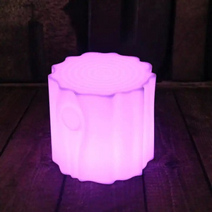 Eco-friendly PE Plastic LED Chair RGB Glowing LED Bar Stool Outdoor Furniture chair led floor lamp