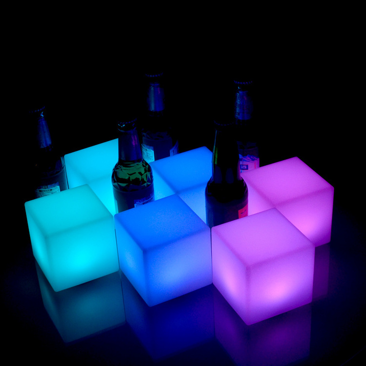 Outdoor led cube event party wedding mini magic LED cube portable chair LED Cube Stool