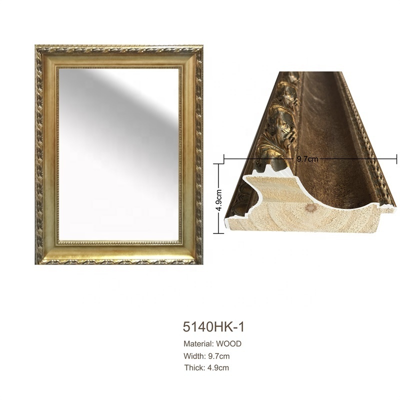 Picture Frames Oil Painting Frame Mirrors Hotel Decor Wall Frame Eager Wholesale Baroque Classical Wood Factory Gold