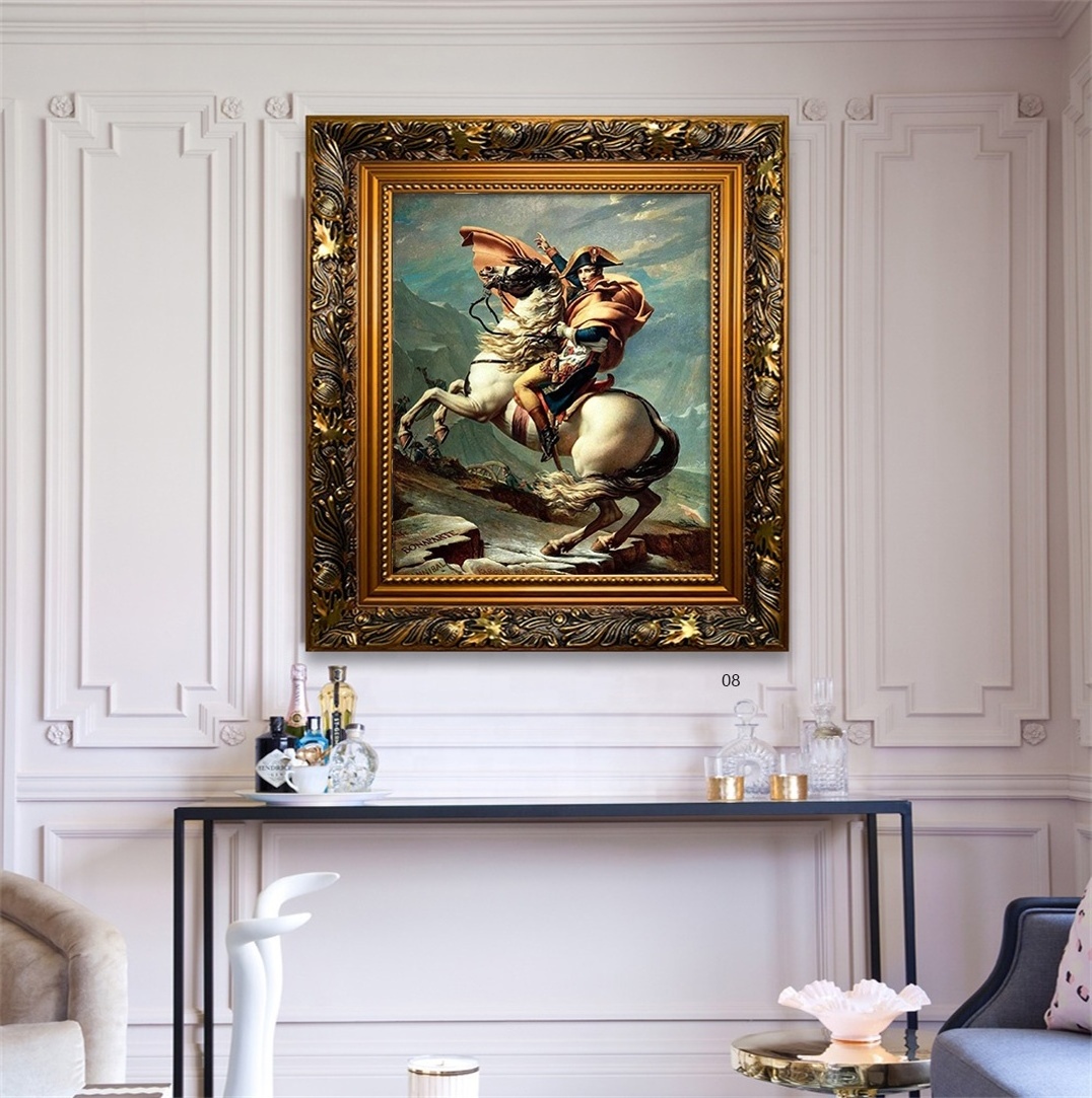 Dafen World Famous Hand Oil Painting Napoleon Bonaparte Crossing The Alps Home Decoration Wall Art