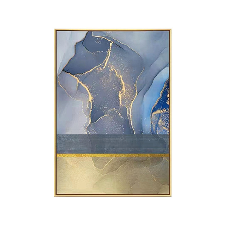 Hot Oil Painting Dafen Modern Art Nordic Space Home Decoration Abstrcat Wall Art Gold Foil Handmade Painting