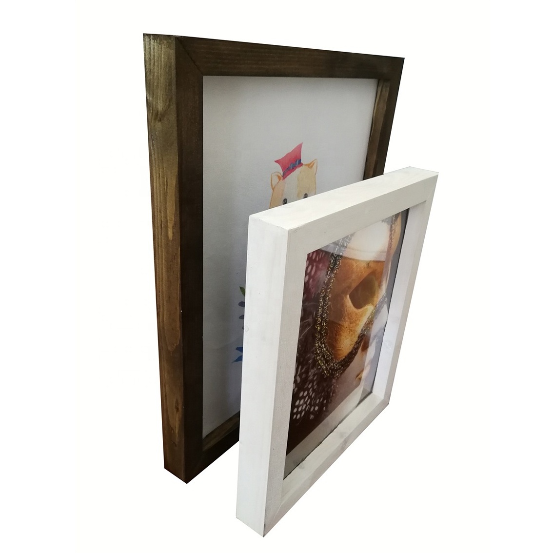 China  Wholesale Stain Wood Photo Frame A0 A1 A2 A3 A4 6r 4r Size Reusable Rustic Picture Frame