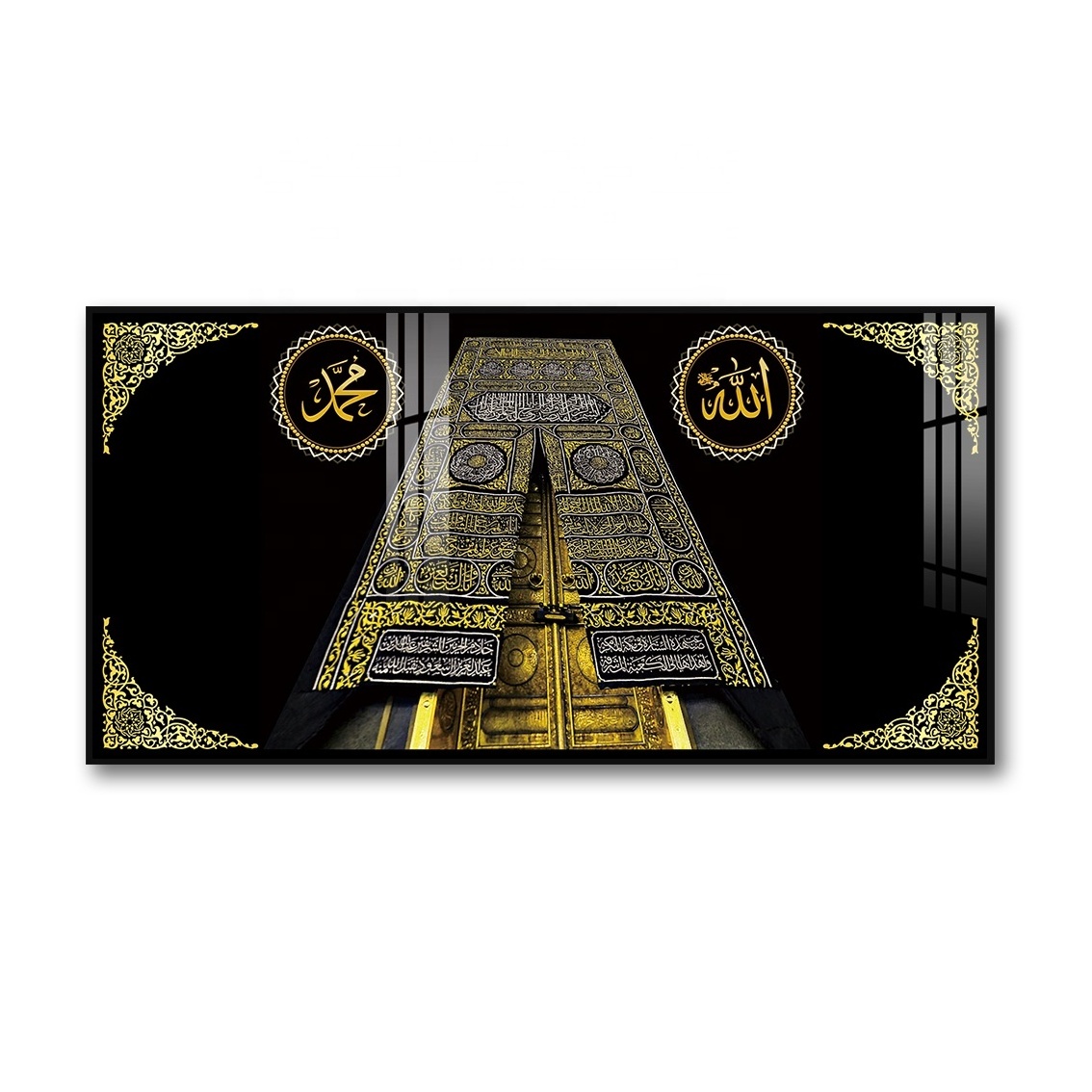 Uv Printed Wall Art On Crystal Porcelain Painting Islamic calligraphy Customizable Designs Any Size Muslim Wall Arts