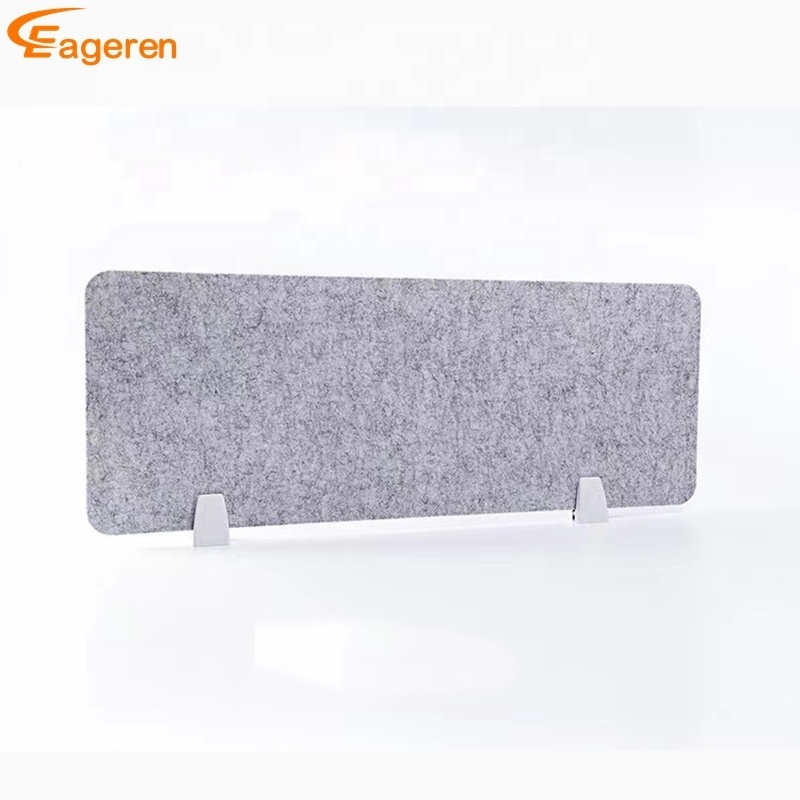 Office Decorative Smooth Surface Polyester Fiber Panel Acoustic Panel for Table Screen Divider