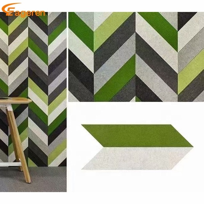 Eco-friendly Decorative Polyester Acoustic Board PET Acoustic Panels Felt