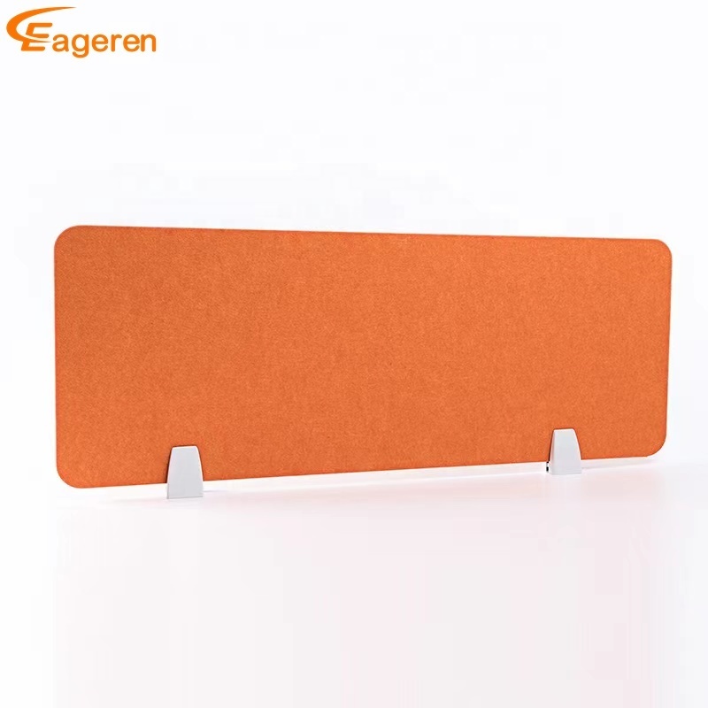 Office Decorative Smooth Surface Polyester Fiber Panel Acoustic Panel for Table Screen Divider