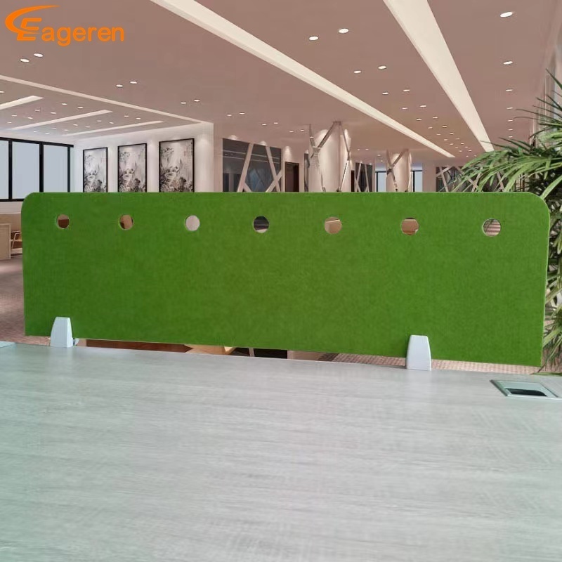 Office Decorative Smooth Surface Polyester Fiber Panel Acoustic Panel for Table Screen Divider