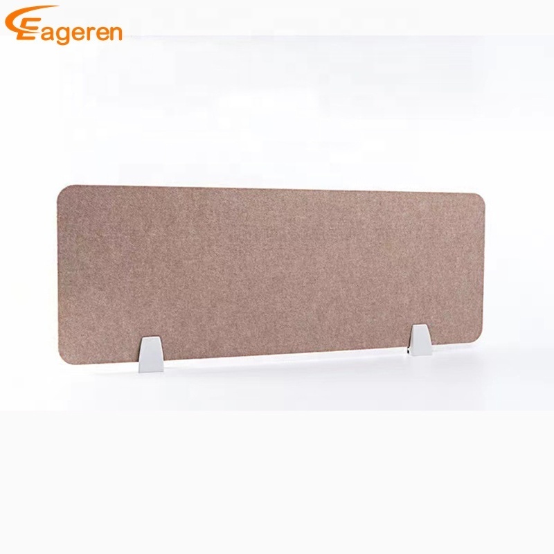 Office Decorative Smooth Surface Polyester Fiber Panel Acoustic Panel for Table Screen Divider