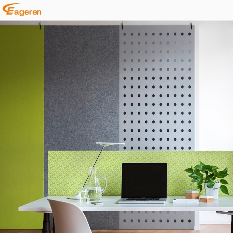 PET felt sound proof absorbing acoustic panel for room divider