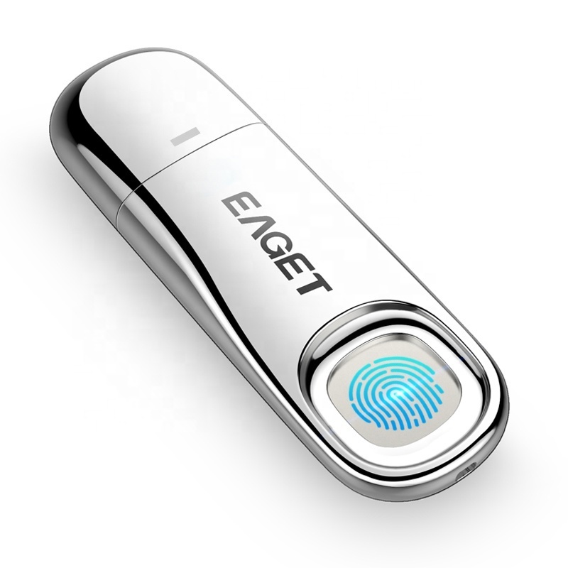 EAGET Custom Metal OTG 4GB 16GB 32GB 64GB 128GB 256GB Memorias USB 3.0 Pendrive Unidade Flash Stick Fingerprint USB Flash Drive