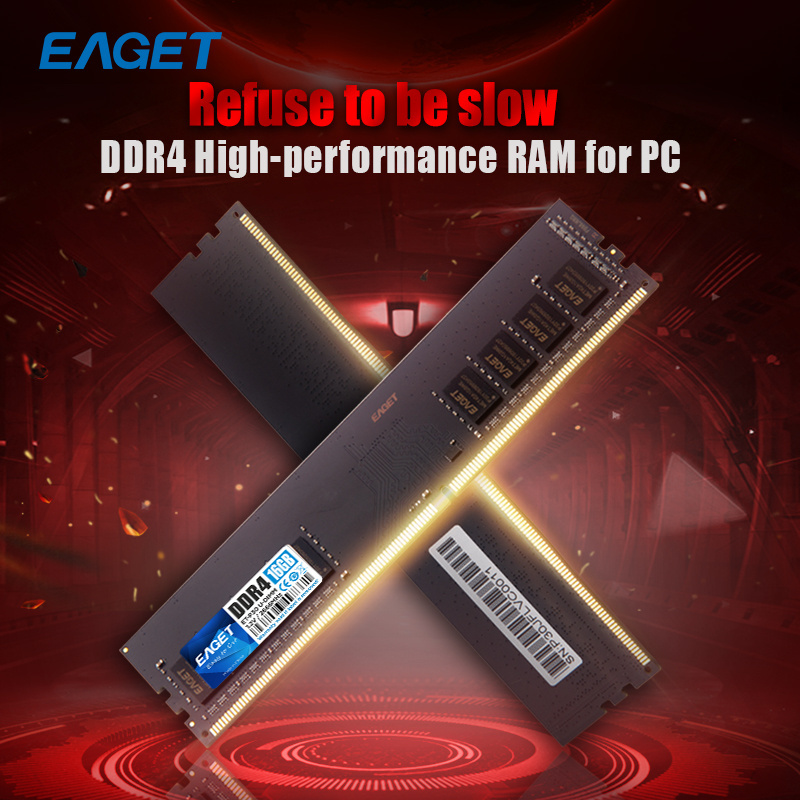 Eaget Memoria RAM DDR4 DDR 4 4GB 8GB 16GB 8 16 GB 2666MHz 3200MHz SODIMM UDIMM Desktop  dual channel RAM for laptop