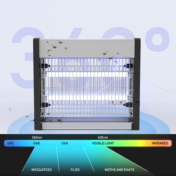 Factory Wholesale Anti-Mosquito UV Light 12w 16w 20w 30w 40w 60w Fly Trap Mosquito Catcher Electric Bug Zapper