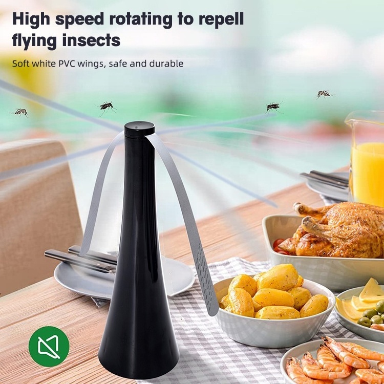 Rechargeable Food Mosquito Repellent Flies Fan Insect Fly Trap Mosquitoes Bug Zapper Pest Control