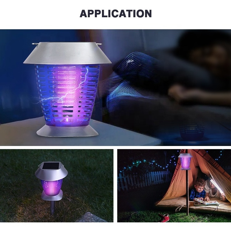 Portable Uv Light Insect Killer Pest Control Mosquito Killer Lamp Energy Saving Solar Bug Zapper