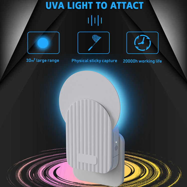 Mini Size UV Night Light Pest Control Machine Bug Traps Fly Killer 2w Mosquitos Killer By Glue Board