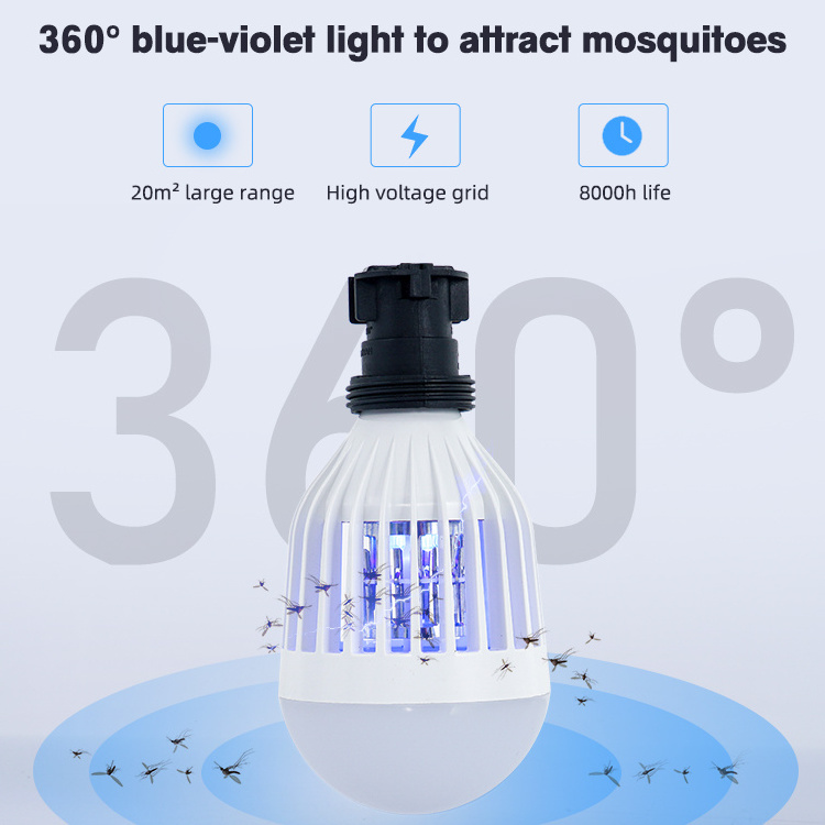 Wholesale Factory Indoor Camping Using Pest Control UV Light 12watt Electric Mosquito Killer Lamp Bulb