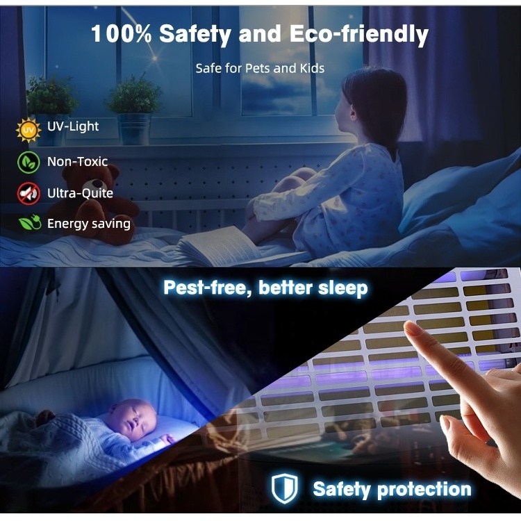 Uv Light Harmless Glue Board Fly Mosquito Trap 30w Insect Killer Pest Control Electric LED Mosquito Killer Lamp