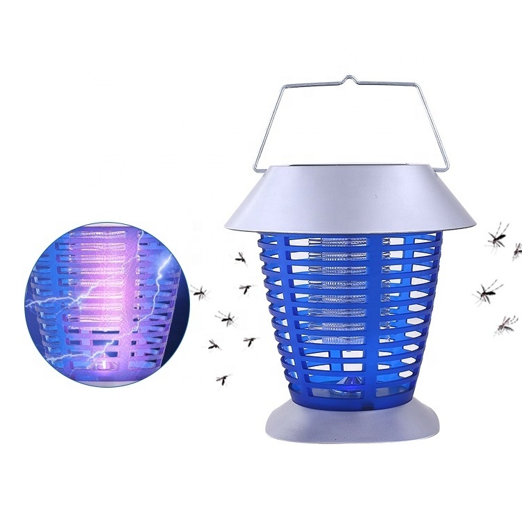 Rechargeable Garden Pest Control Abs Uv Light Electric Solar Mosquito Killer Lamp Bug Zapper