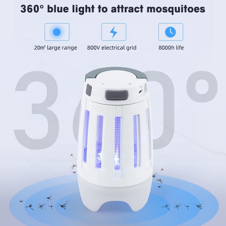 Eco New Product Portable Camping Bug Zapper 10w Electric Mosquito Killer Lamp Insect Pest Control