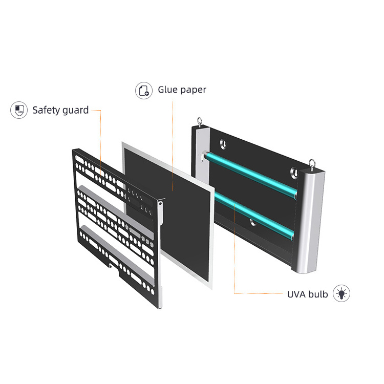 New Arrival Restaurant Attract Mosquito Glue Board UV Light Pest Control 30w Mosquito Killer Pest Trapper