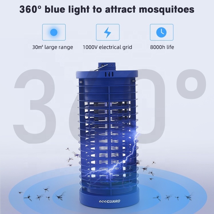 Flying Insect Trap Indoor Outdoor Electrical Bug Zapper Uv Light 4w 6w Anti-Mosquito Smart Electric Shock Mosquito Killer Lamp