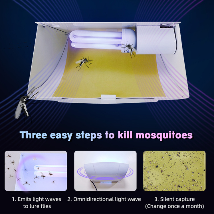 New Arrival Uv Energy Saving Lamp Bug Controol Insect Zappers 18w Glue Board  Electric Mosquito Killer Lamp