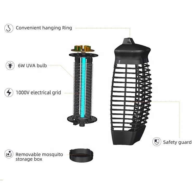 Anti Mosquito Lighting Outdoor Insect Killer Garden UV Light Bug Zapper Electric Mosquito Killer Lamp Mosquito Trap