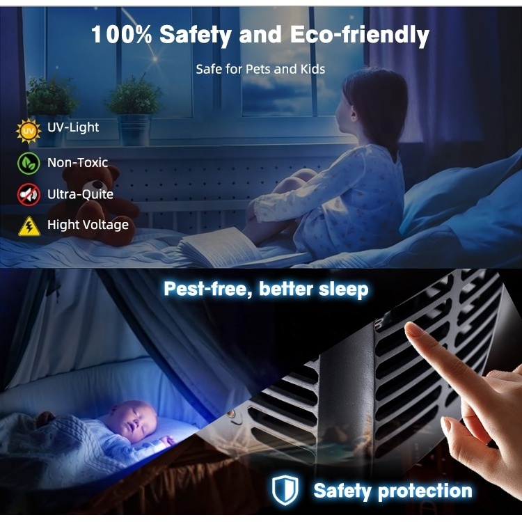 Indoor Outdoor Pest Control Machine Electrical Bug Zapper Uv Light 15w Smart Electric Mosquito Killer Lamp