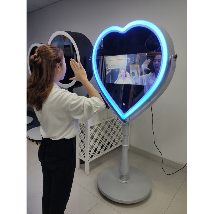 Indoor Stand LCD Photo Display Touch Screen Magic Mirror Photo Booth