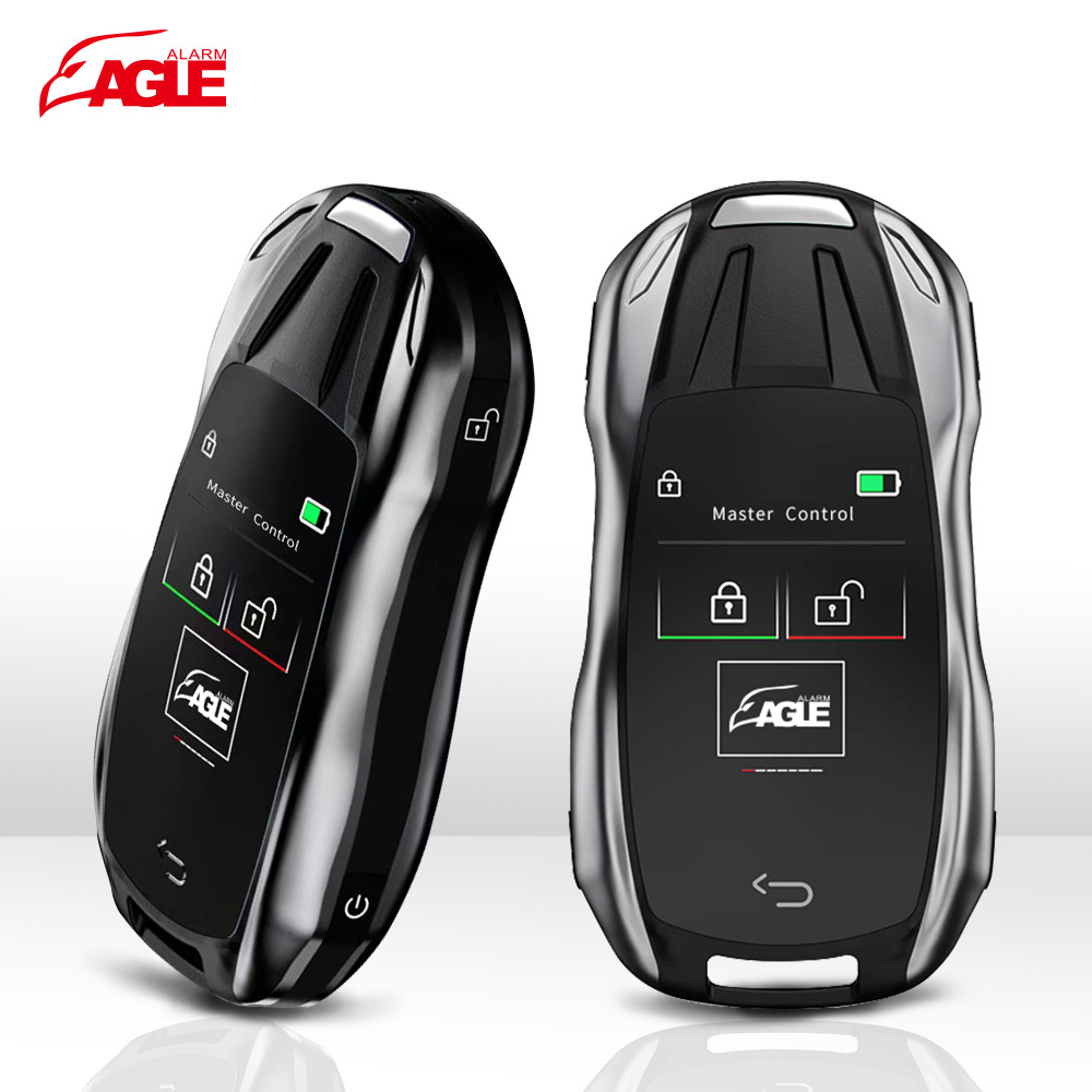 Keyless Entry Gsm Gps Car Alarm Remote Control Smart Lcd Display Car Key