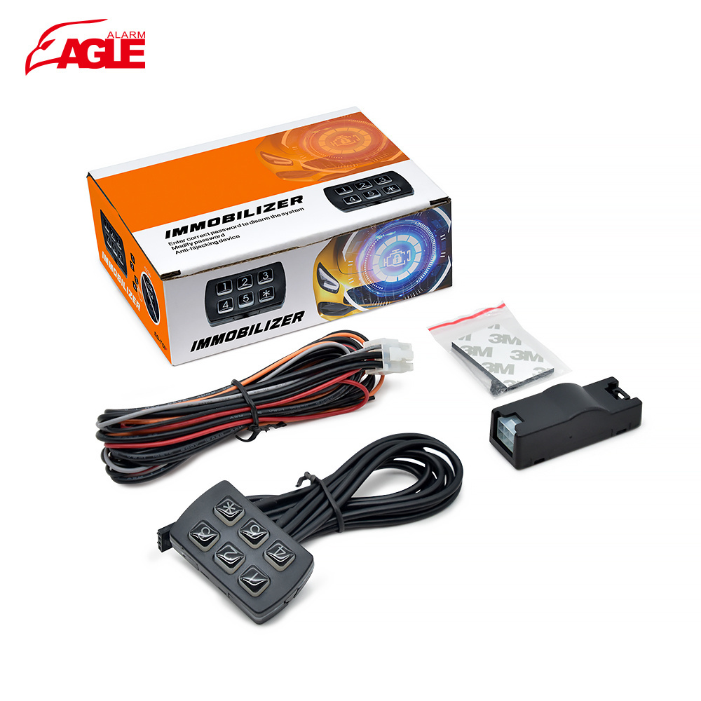 Automotive Alarm Immobilizer Vehicle Remote Starter Auto Security DC 12V Car Alarm vehicle immobilizer keypad