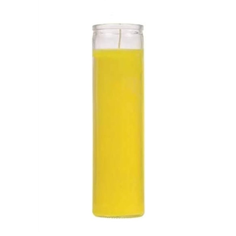 7 Day Devotional 8 inch tall Prayer Glass Container Cylindrical Empty Glass Jar for Religious Memorial Blessing Candles