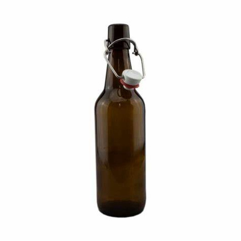 750ml 1000ml  Easy Flip Lid Clear Drink Beer Wine Water Bottles Glass Swing Top Bottle with Airtight Stopper Cap