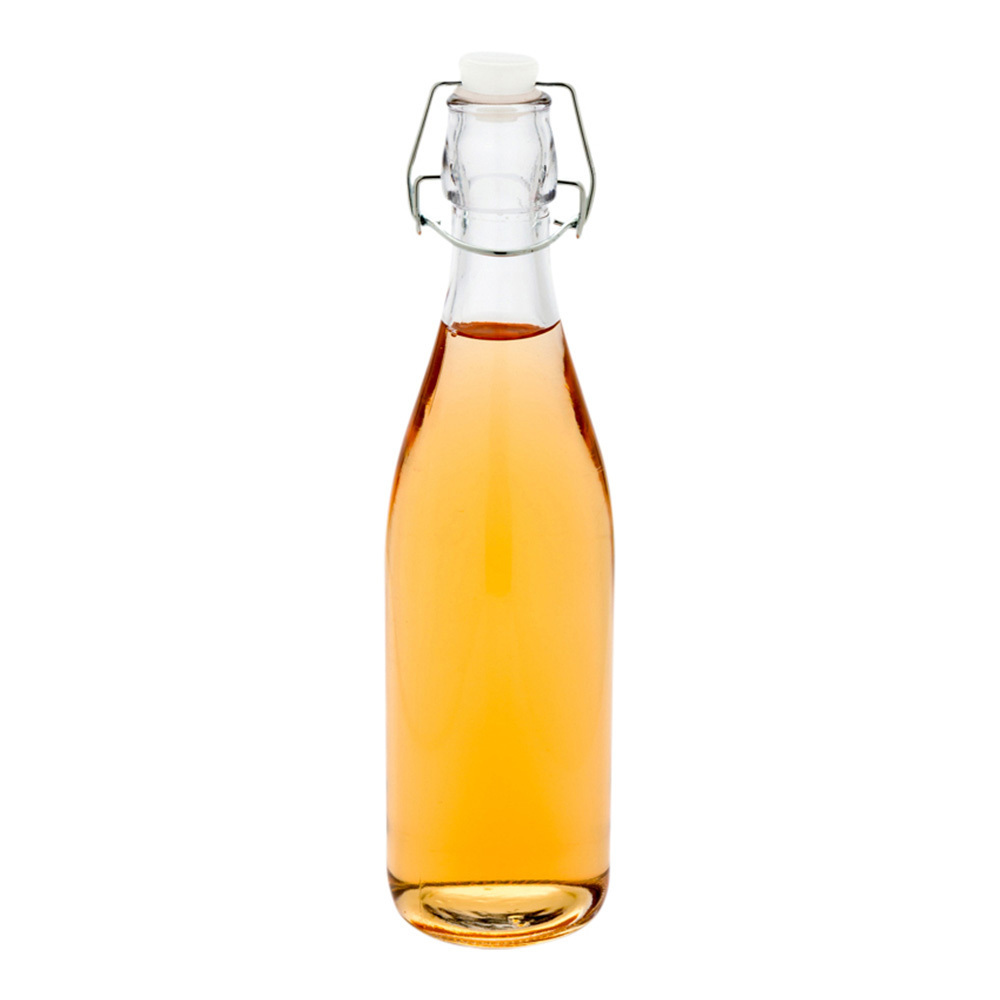 750ml 1000ml  Easy Flip Lid Clear Drink Beer Wine Water Bottles Glass Swing Top Bottle with Airtight Stopper Cap