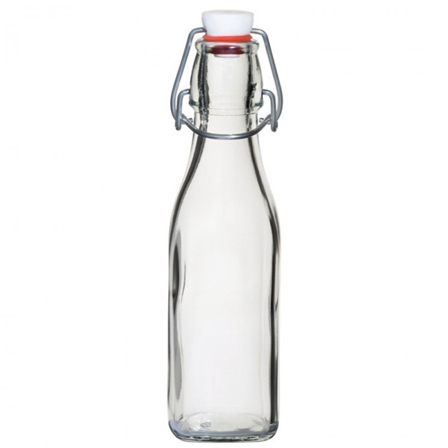 750ml 1000ml  Easy Flip Lid Clear Drink Beer Wine Water Bottles Glass Swing Top Bottle with Airtight Stopper Cap