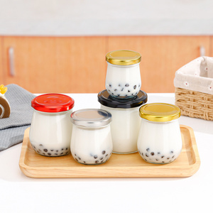 Mini Yogurt Jars 7 Oz Glass Pudding Jars Glass Containers With Lids Mason Jars Wedding Favors Honey Pot With Label Tags