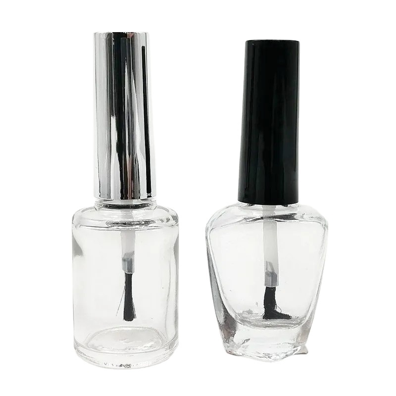 5ml 10ml 15ml all kinds of mini empty nail polish glass bottle with brush large nail polish bottle rectangle nail gel bottle factory